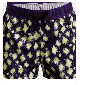 Under Armour Big Girls Play Up Printed Shorts